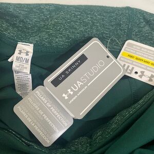 Under Armour Studio Leggings Green NWT Medium